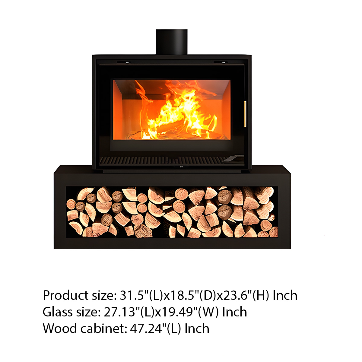 Modern European style real fire fireplace Warm 1