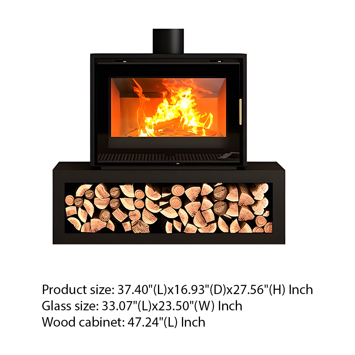 Modern European style real fire fireplace Warm 1