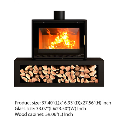 Modern European style real fire fireplace Warm 1