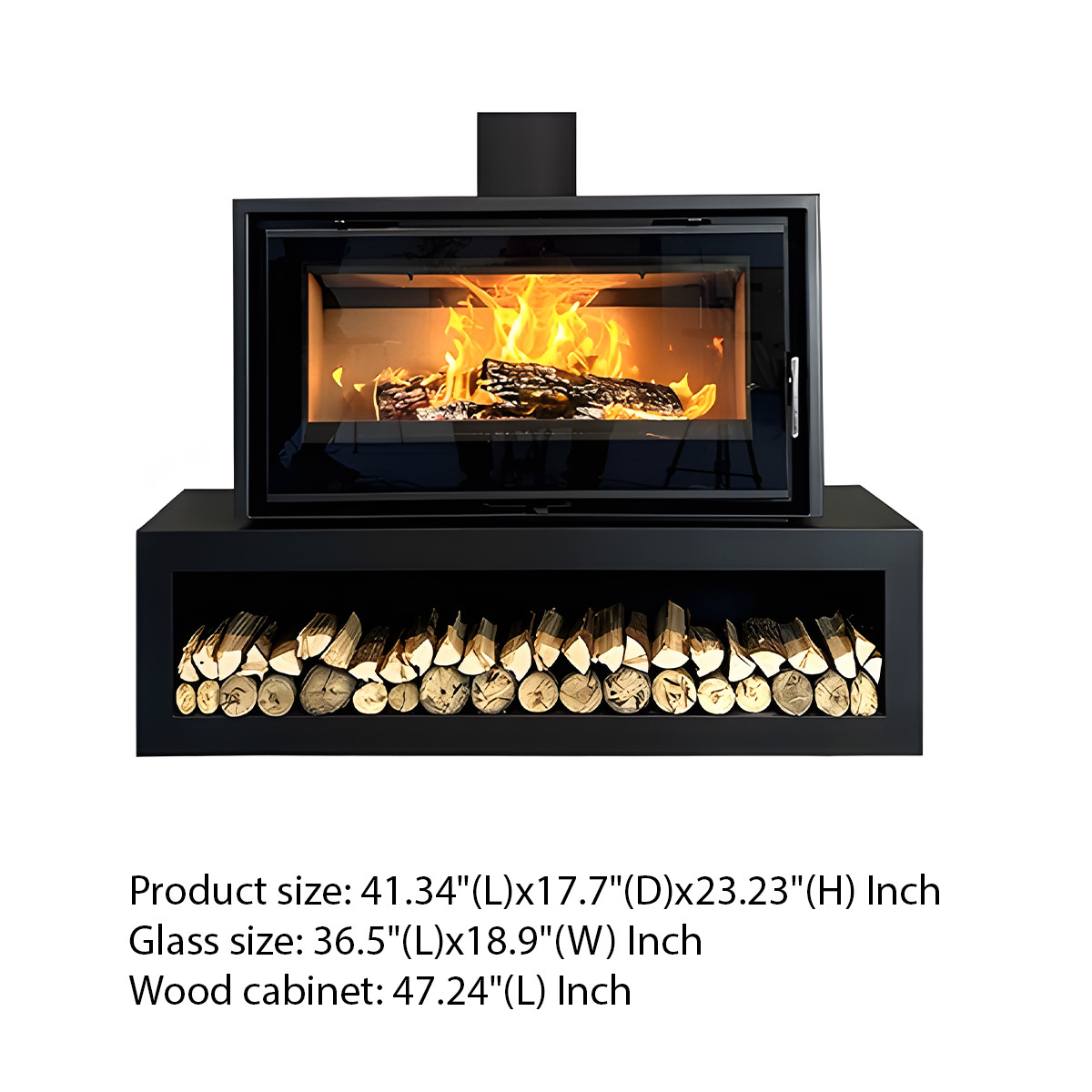 Modern European style real fire fireplace Warm 1