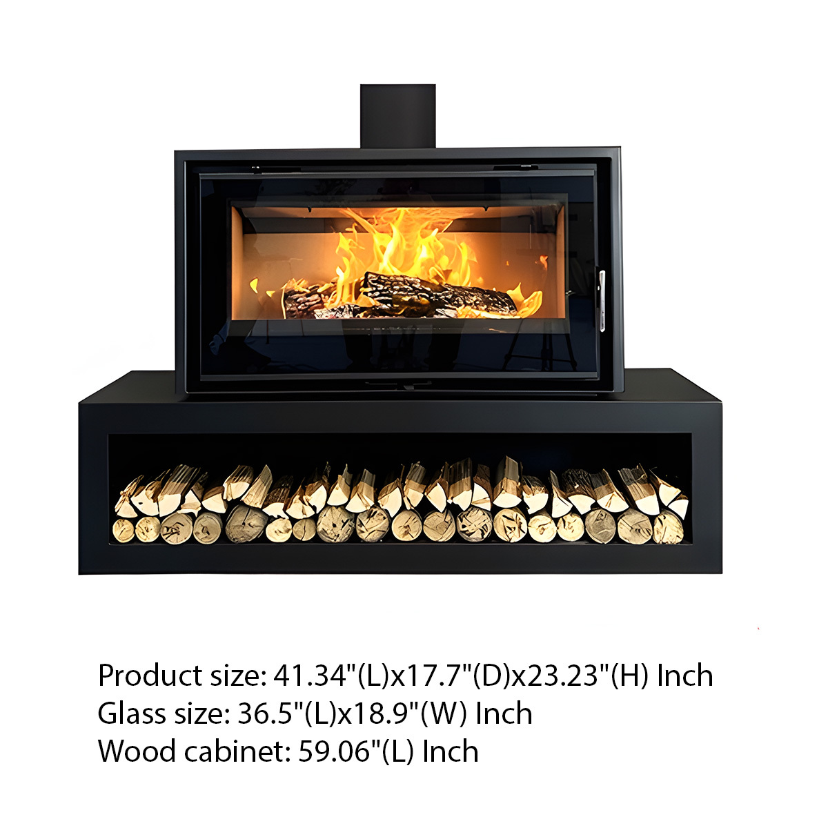 Modern European style real fire fireplace Warm 1