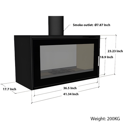 Modern European style real fire fireplace Warm 1