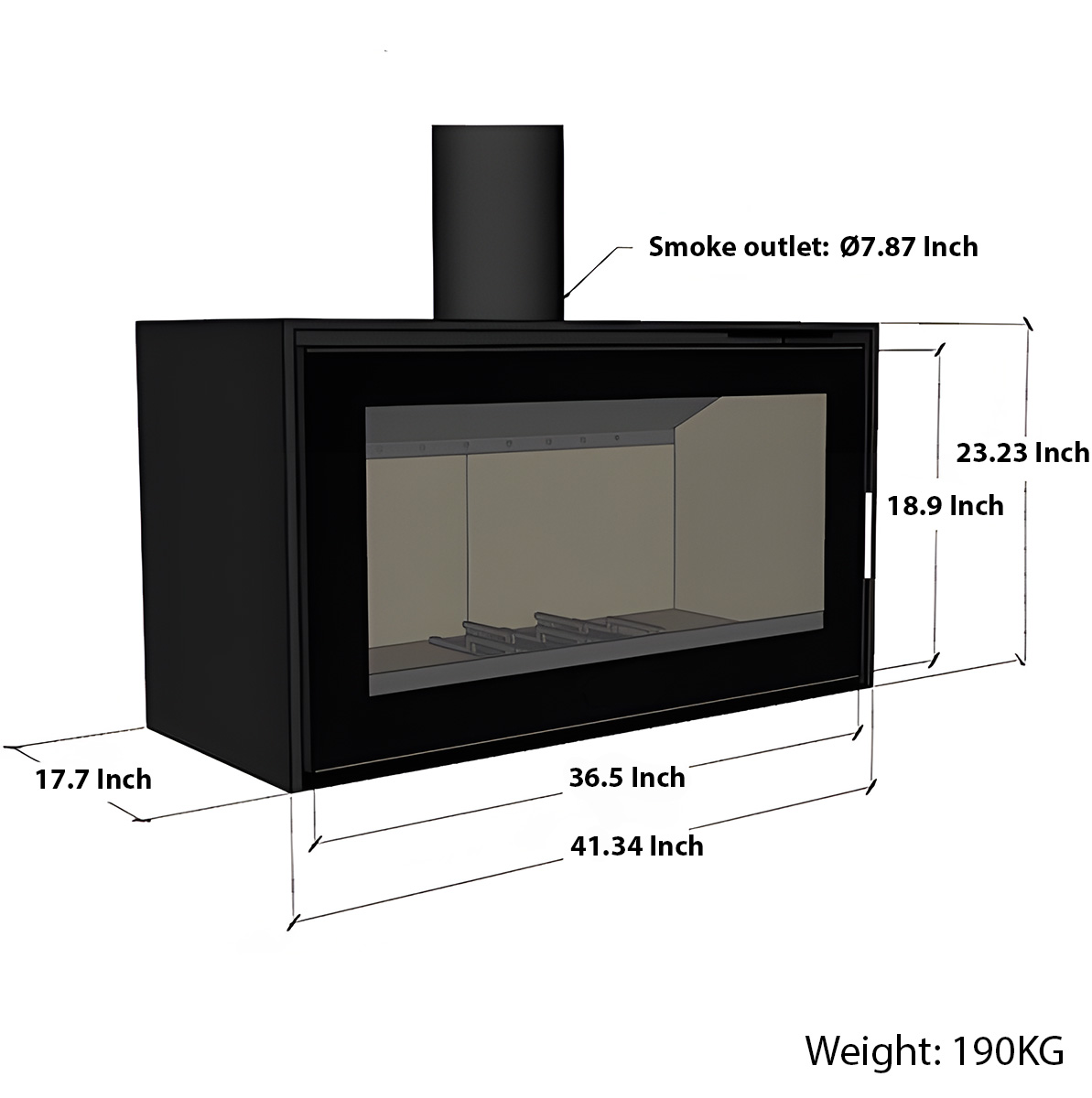 Modern European style real fire fireplace Warm 1