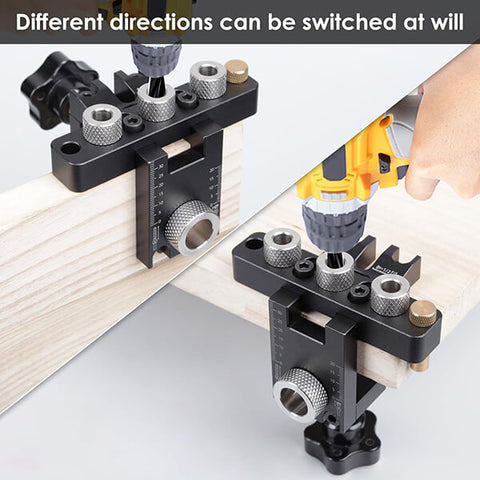 TrekDrill Precision Doweling Jig Kit Cam Lock Jig Cam and Bolt Connector Jig