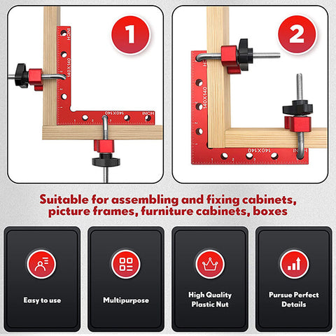 TrekDrill Clamping Squares 90 Degree Clamps Positioning Squares