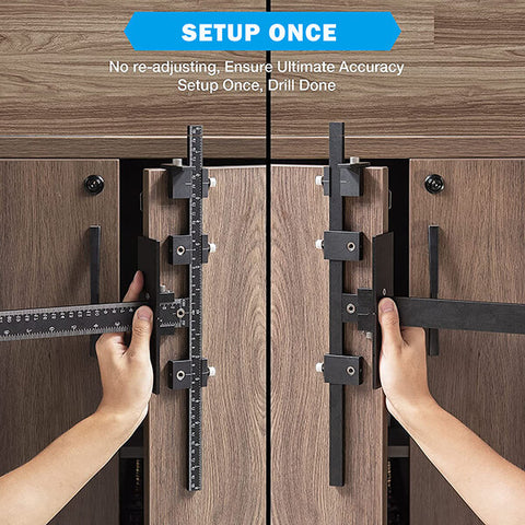 cabinet hole jig tool for drilling holes in cabinets