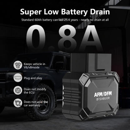 AFM/DFM Disabler, Active & Dynamic Fuel Management Disabling Module, OBD-II Plug-in Device for Compatible GM V6 & V8 Vehicles