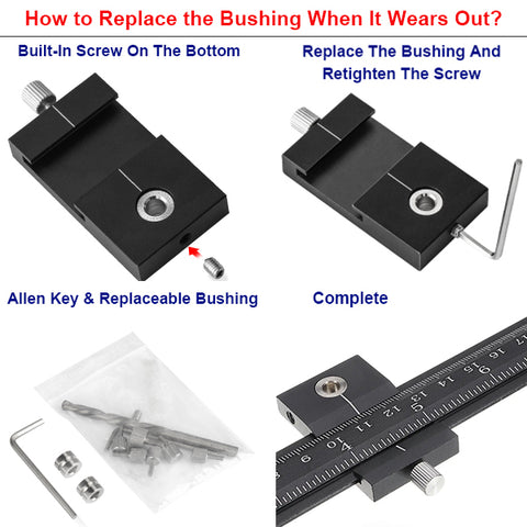 How to Replace the Bushing When It Wears Out? Cabinet hardware jig/Template