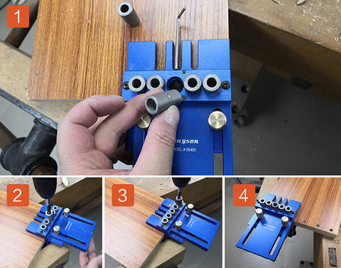 furniture cam jig Dowelling Jig for Furniture Fast Connecting Cam Fitting Drilling Locator