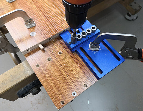 TrekDrill Classic Doweling Jig Precision Dowel Cam Jig Minifix Jig Kit 3 In 1 Woodworking Drill Guide Kit Locator