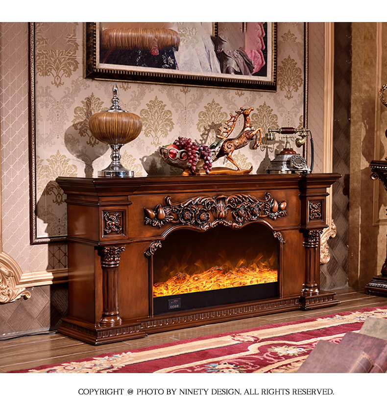 Electric Fireplaces Wooden Timber 2