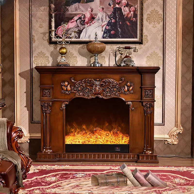 Electric Fireplaces Wooden Timber 2