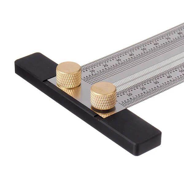 TrekDrill Pro T-Rules Measure Marking Scribing Ruler for Woodworking