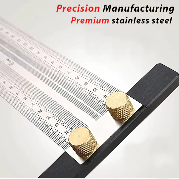 TrekDrill Pro T-Rules Measure Marking Scribing Ruler for Woodworking