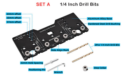 Precision Shelf Pin Jig Template Cabinet Hardware Shelf Pin Jig Drilling Guide