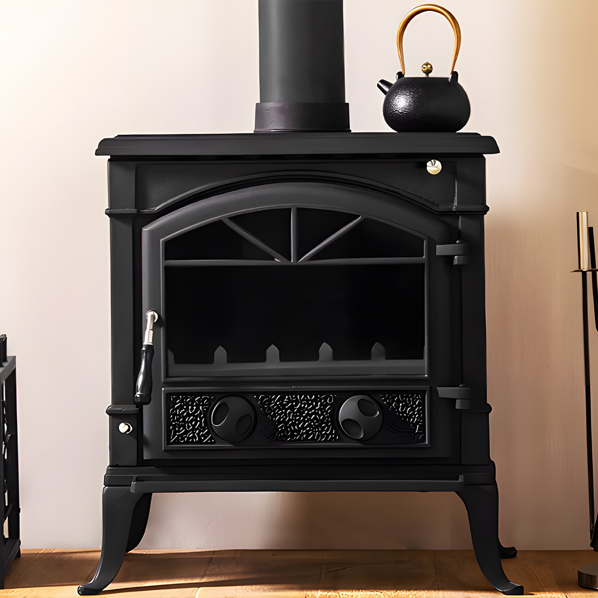 European Retro Style Real Fire Fireplace Warm 2