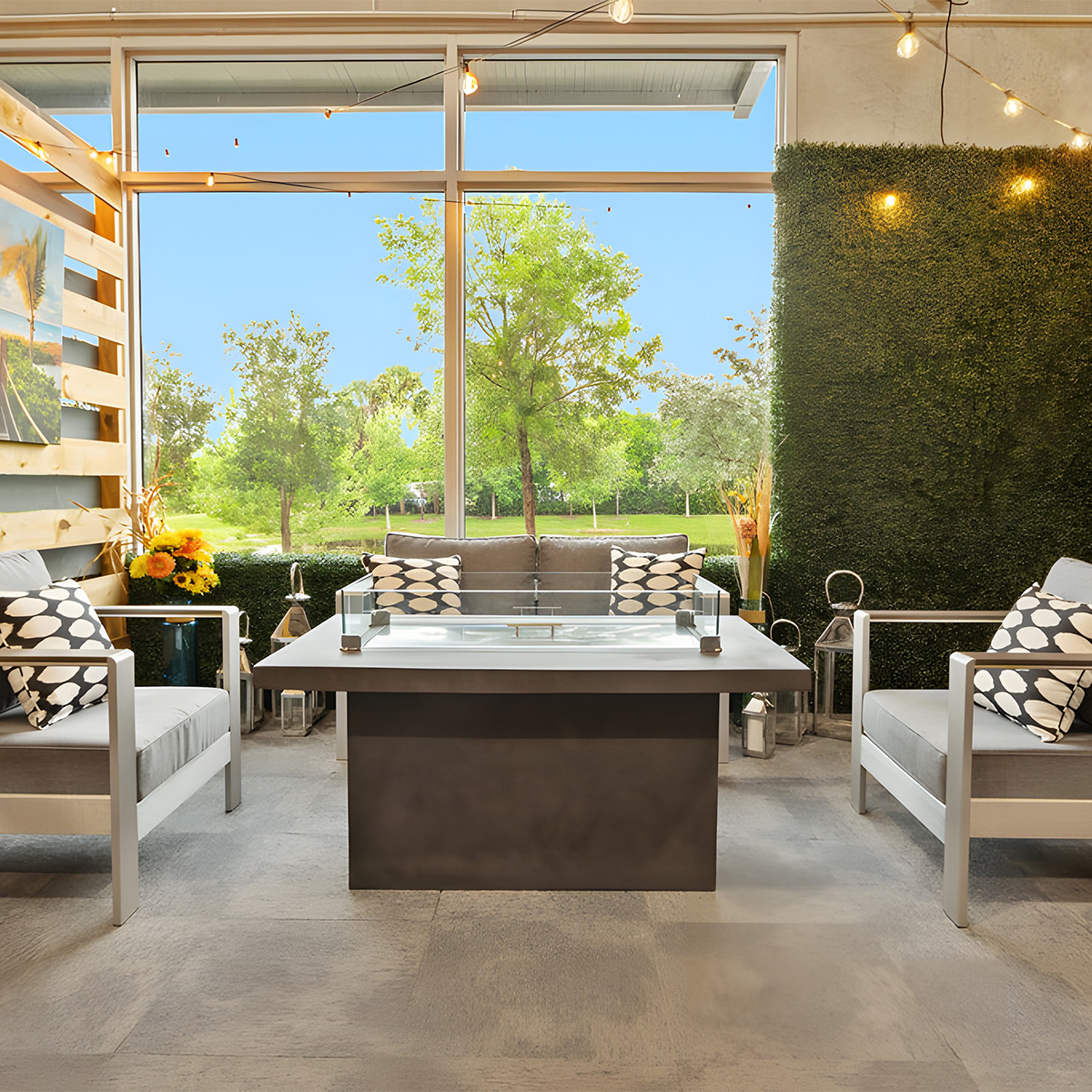 Gas Fireplace Fire Pit Table Radiant Eclipse 5