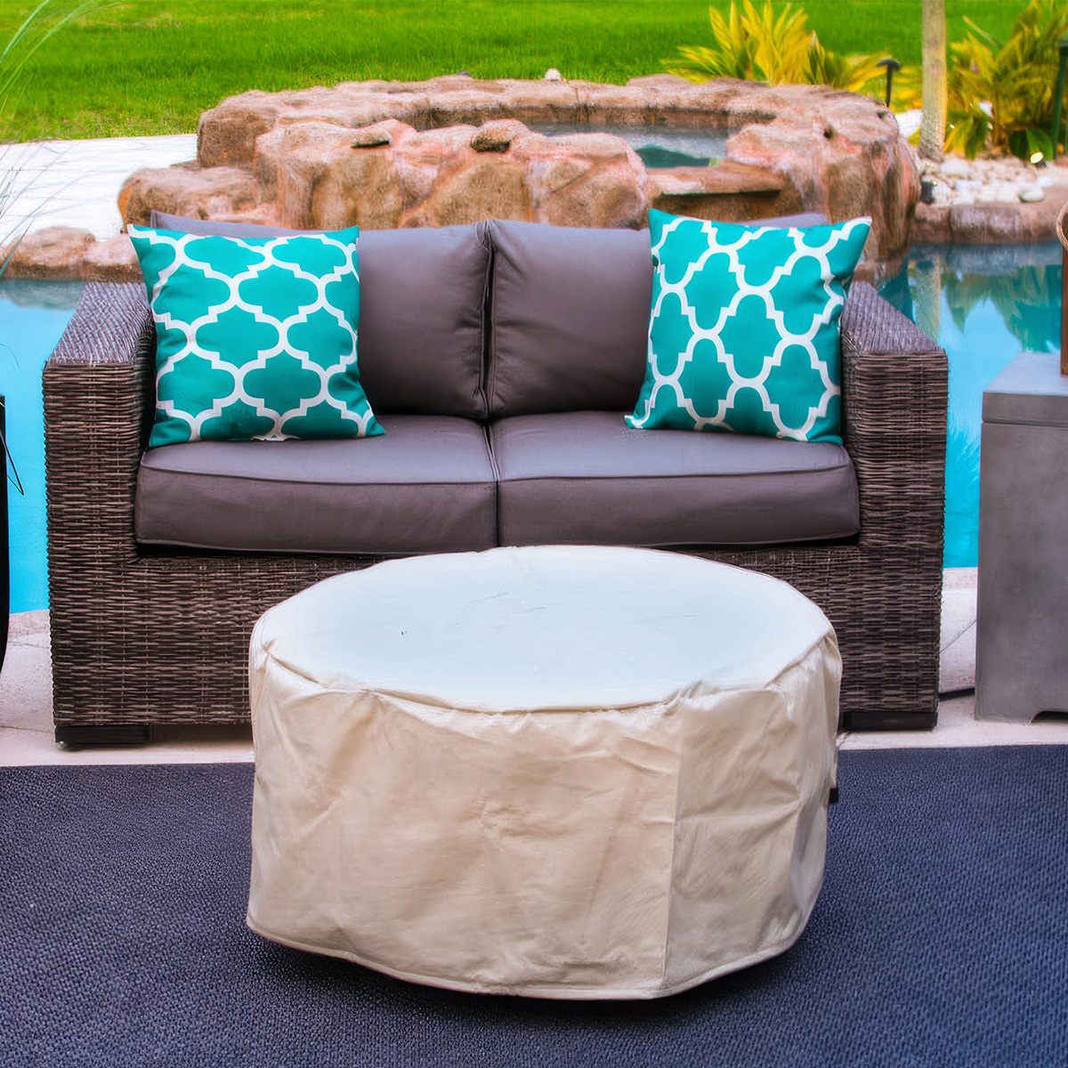 Gas Fireplace Fire Pit Bowl Warmth Wave 3