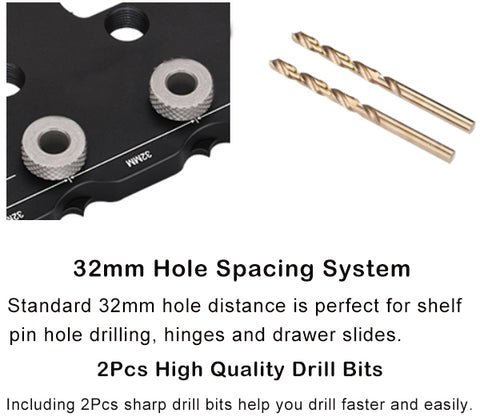 Precision Shelf Pin Jig Cabinet Hardware Shelf Pin Template Jig Drill Guide