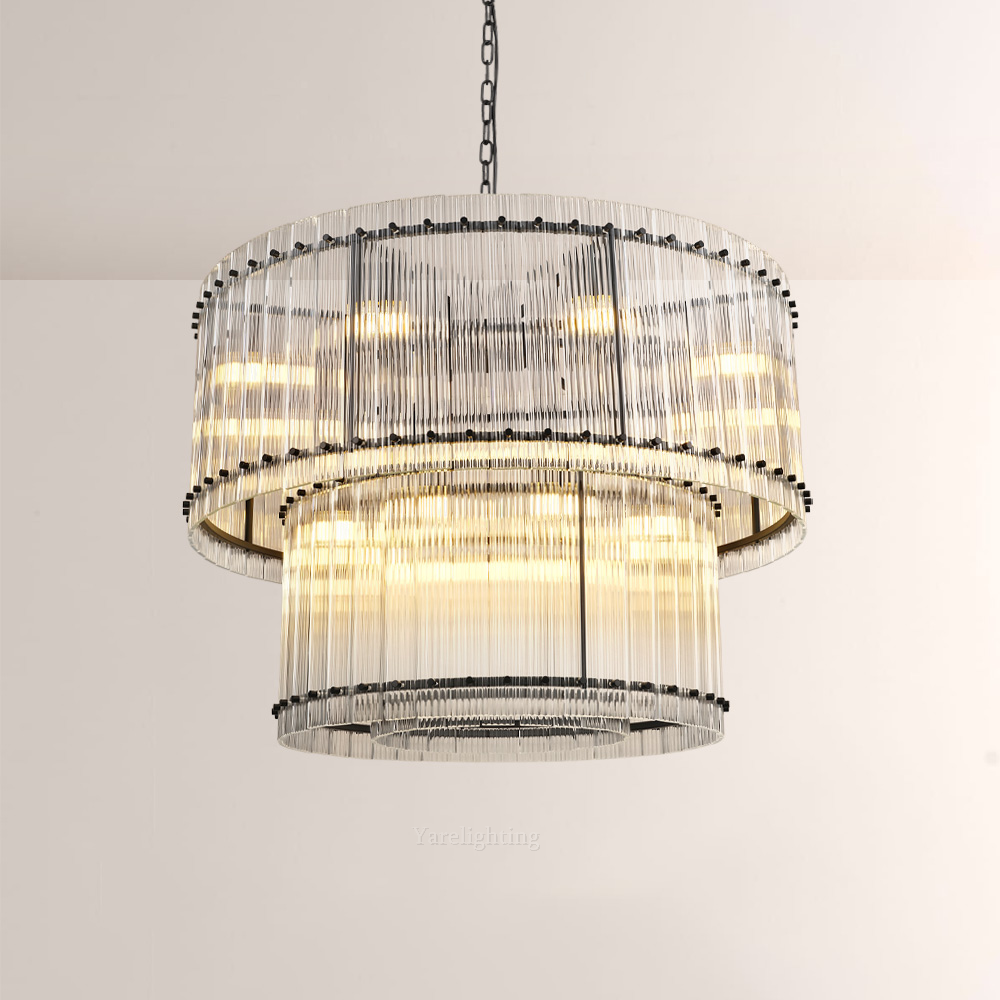 Amelia 2-Tier Round Chandelier 37"