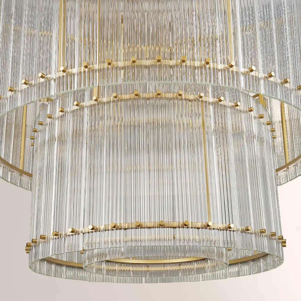 Amelia 2-Tier Round Chandelier 37"