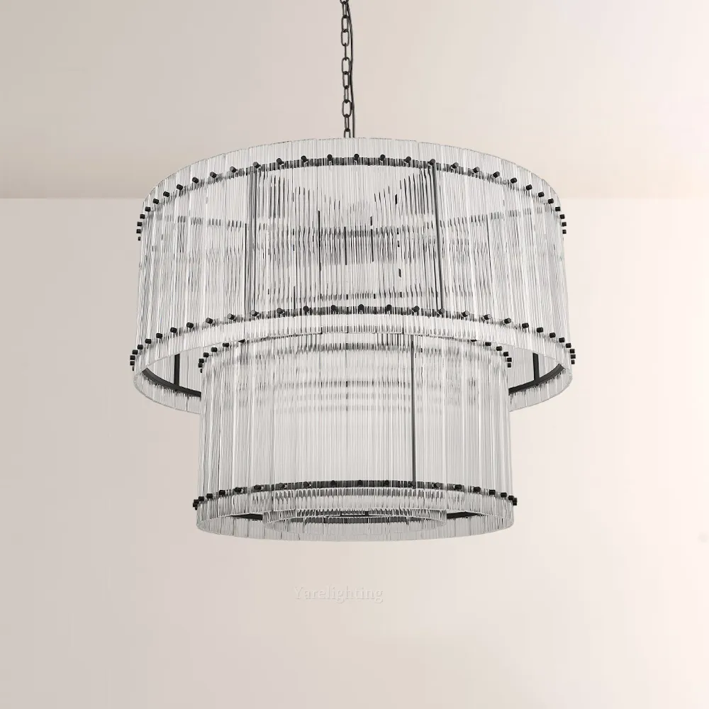 Amelia 2-Tier Round Chandelier 37"