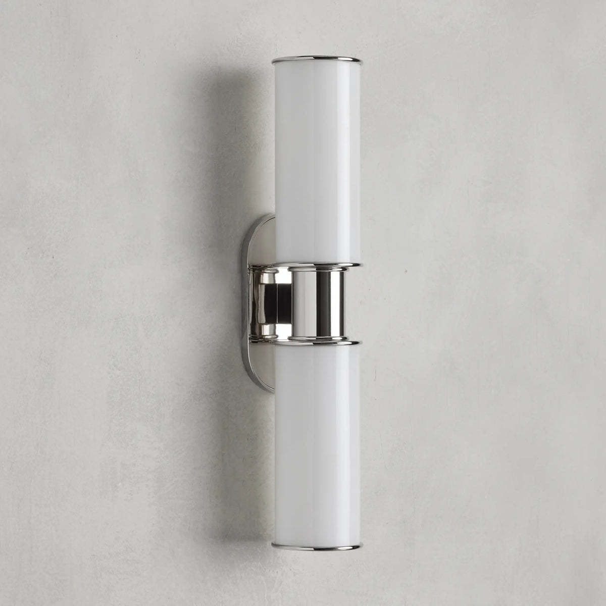 Harlin Modern Milk Glass 2-Light Wall Sconce