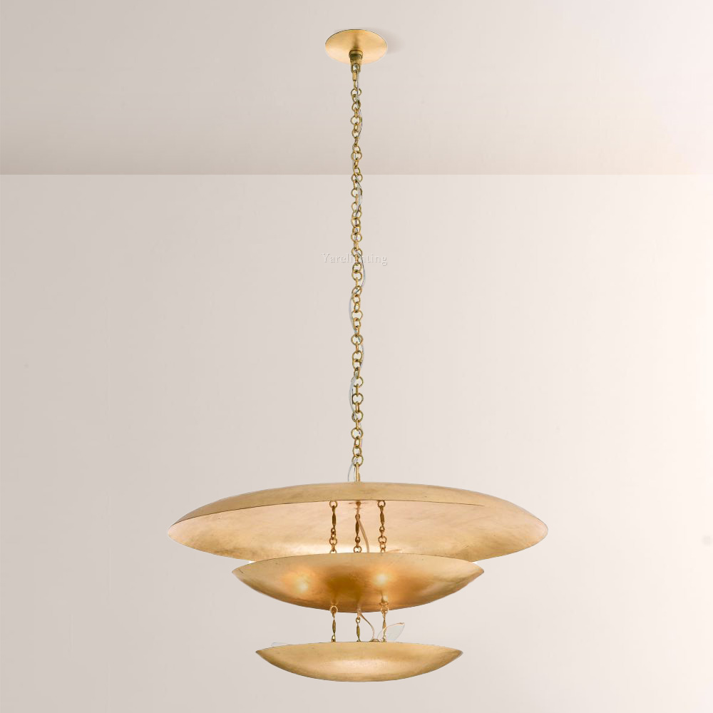 Florklo Large Round lron Chandelier 31" for Bedroom,Factory Discount,