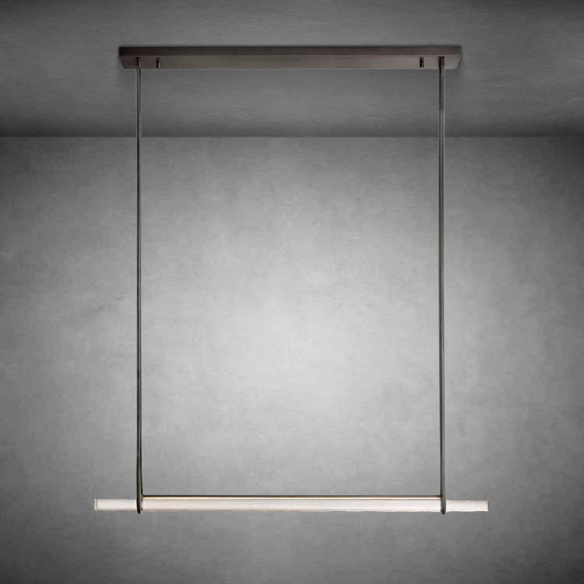 Auduban Crystal Single Bar Linear Chandelier