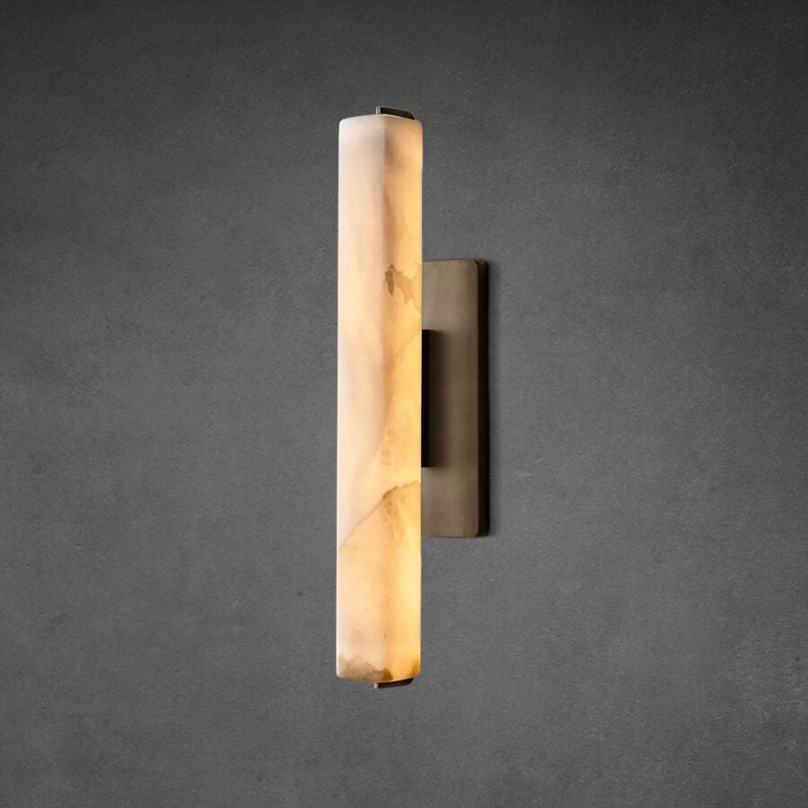 Auduban Alabaster Single Sconce