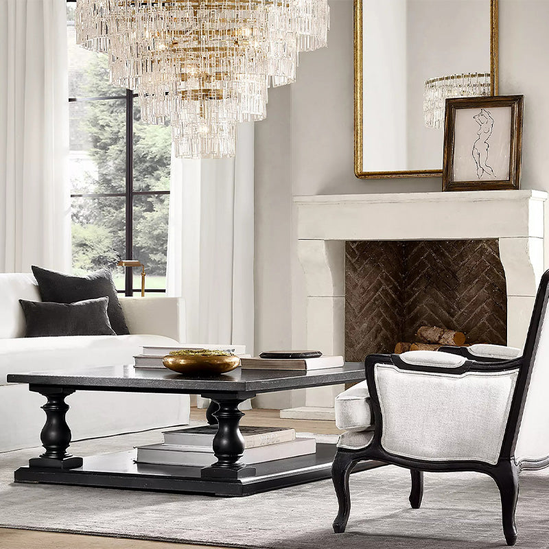 Mia 4 Tier Crystal Round Chandelier 48"