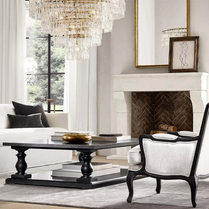 Mia 4 Tier Crystal Round Chandelier 48"