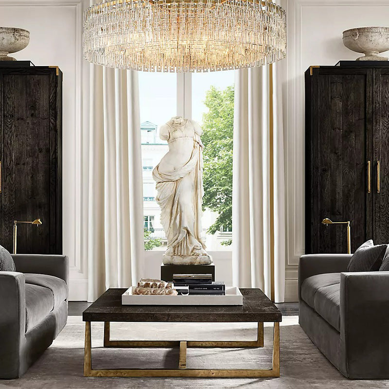 Mia Crystal Round Chandelier 60"