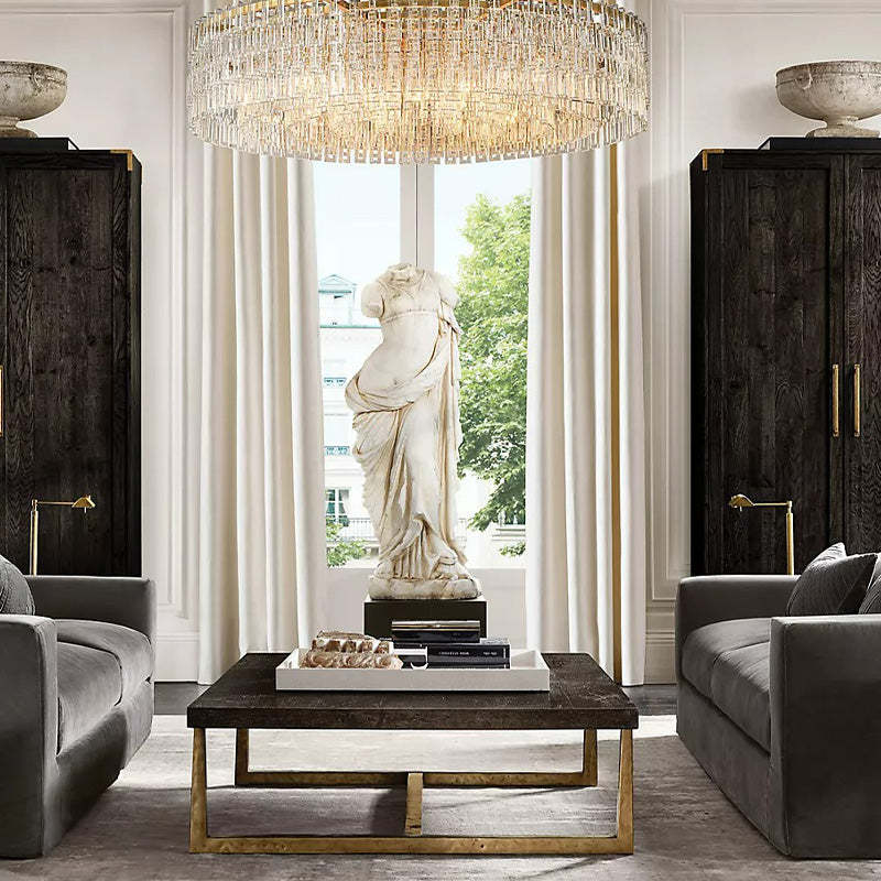 Mia Crystal Round Chandelier 60"