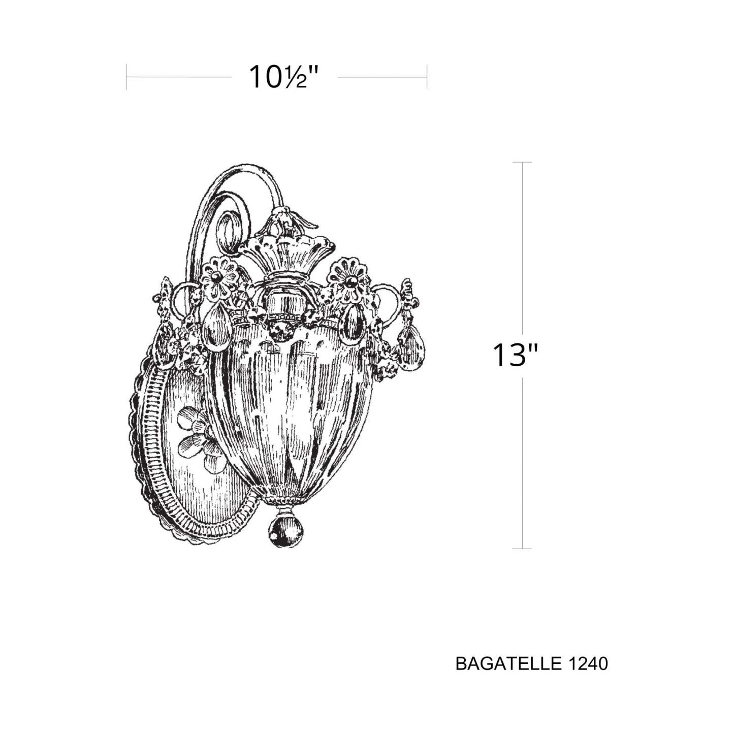Bagatelle 1-Light Wall Sconce