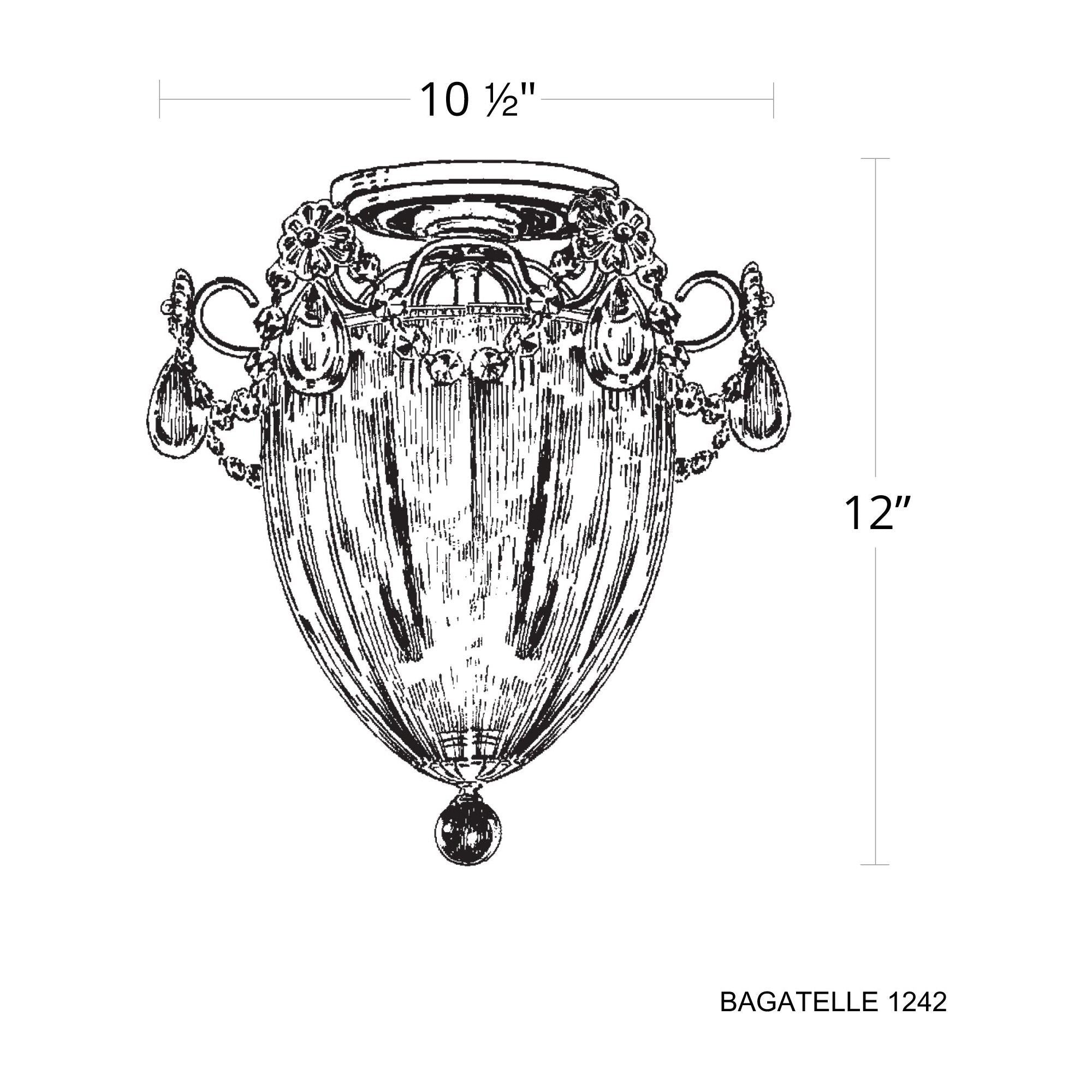 Bagatelle 3-Light Close-to-Ceiling