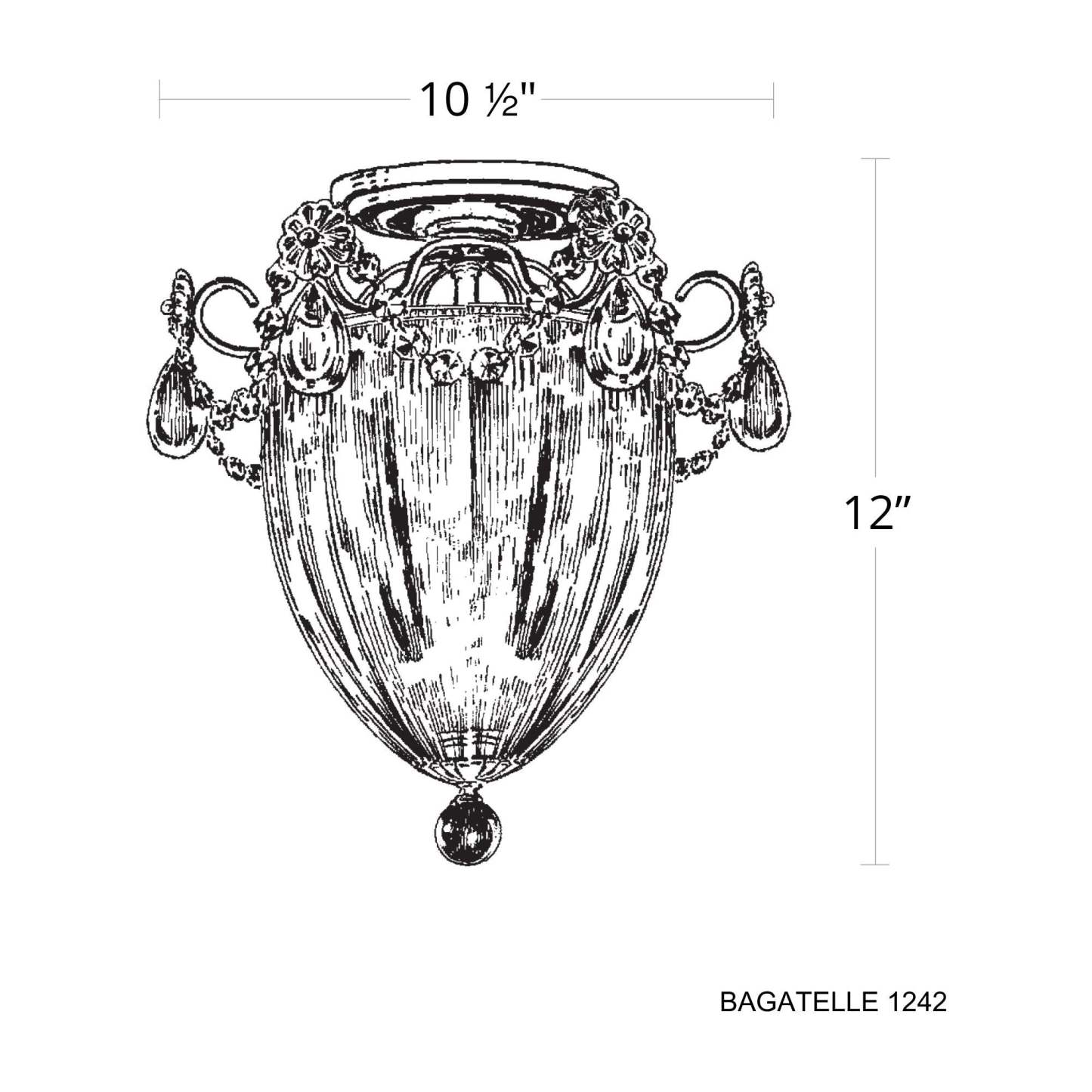 Bagatelle 3-Light Close-to-Ceiling