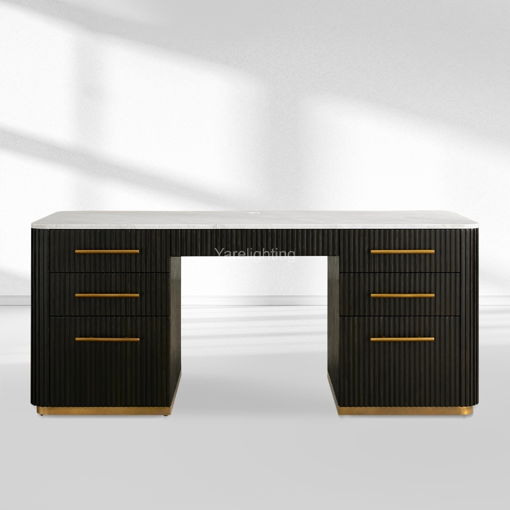 Finnley Executive Desk, Modern office desks Stone & Pine Wood