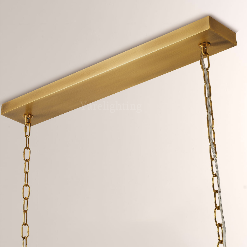 Kelly 2-Layer Crystal Rectangle Chandelier 59"