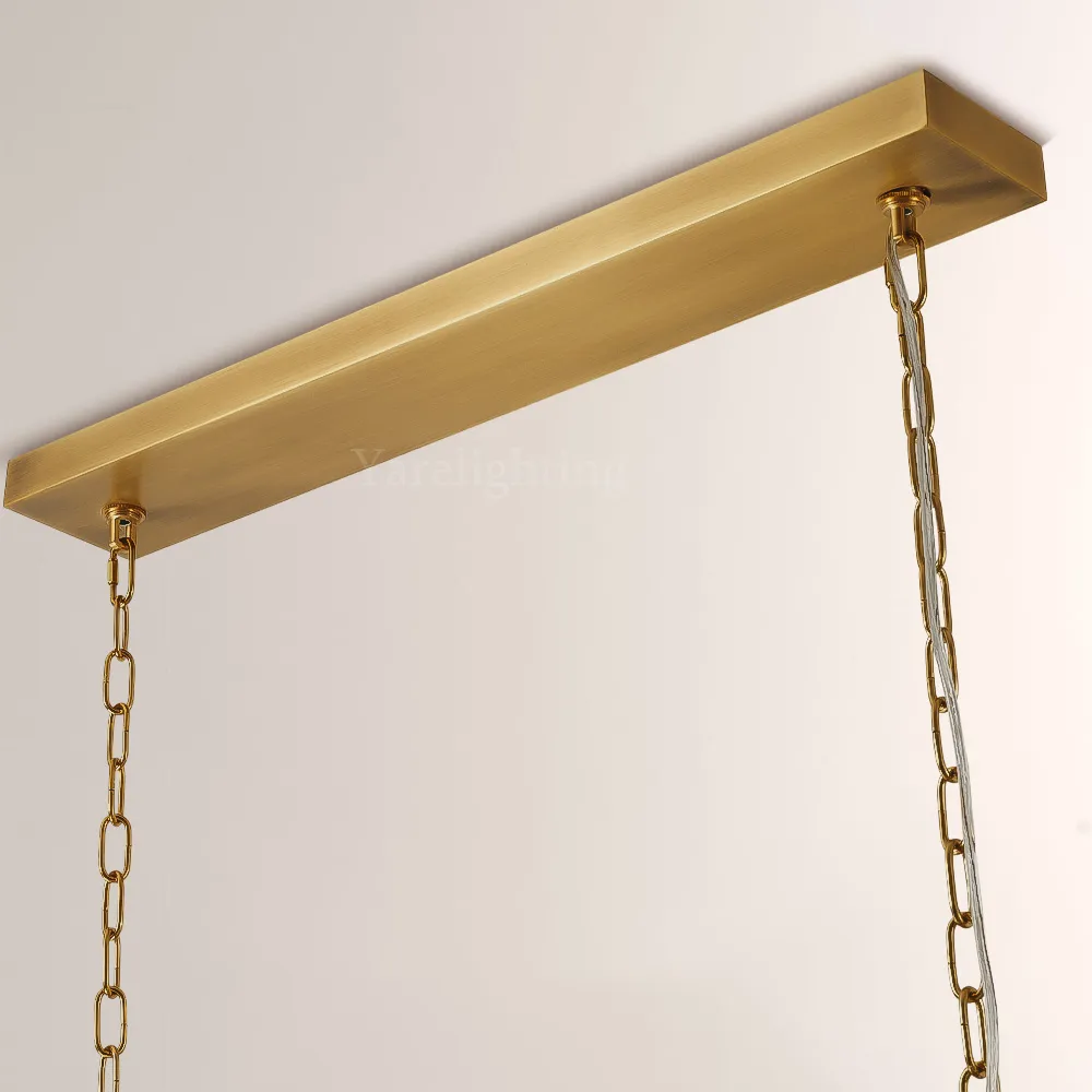 Kelly 2-Layer Crystal Rectangle Chandelier 59"