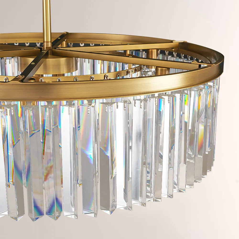 Kelly Glass Round Pendant Light 32"