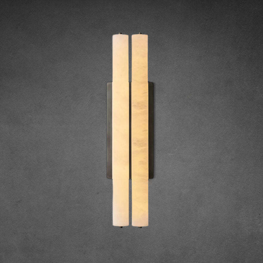 Auduban Alabaster Double Sconce
