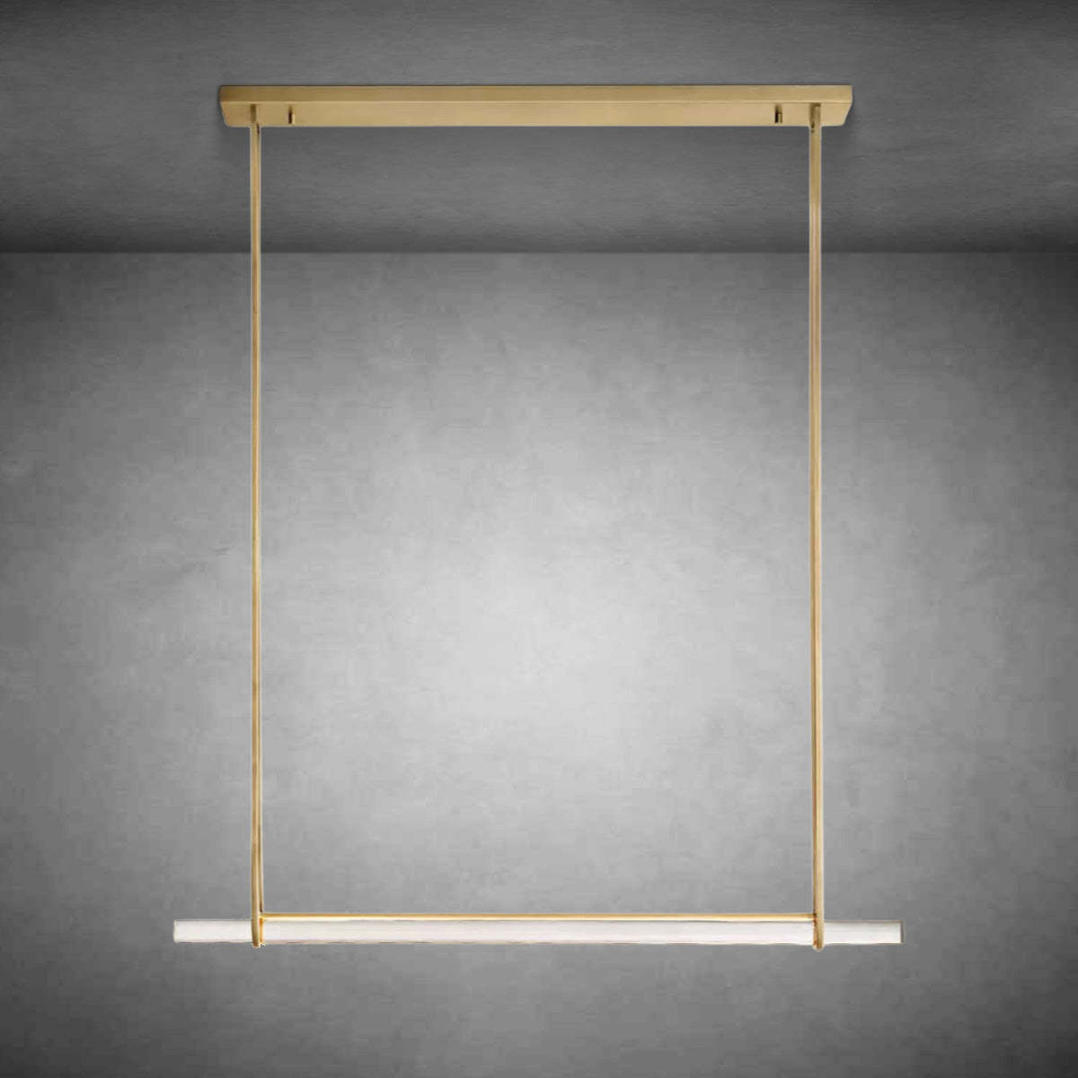 Auduban Crystal Single Bar Linear Chandelier