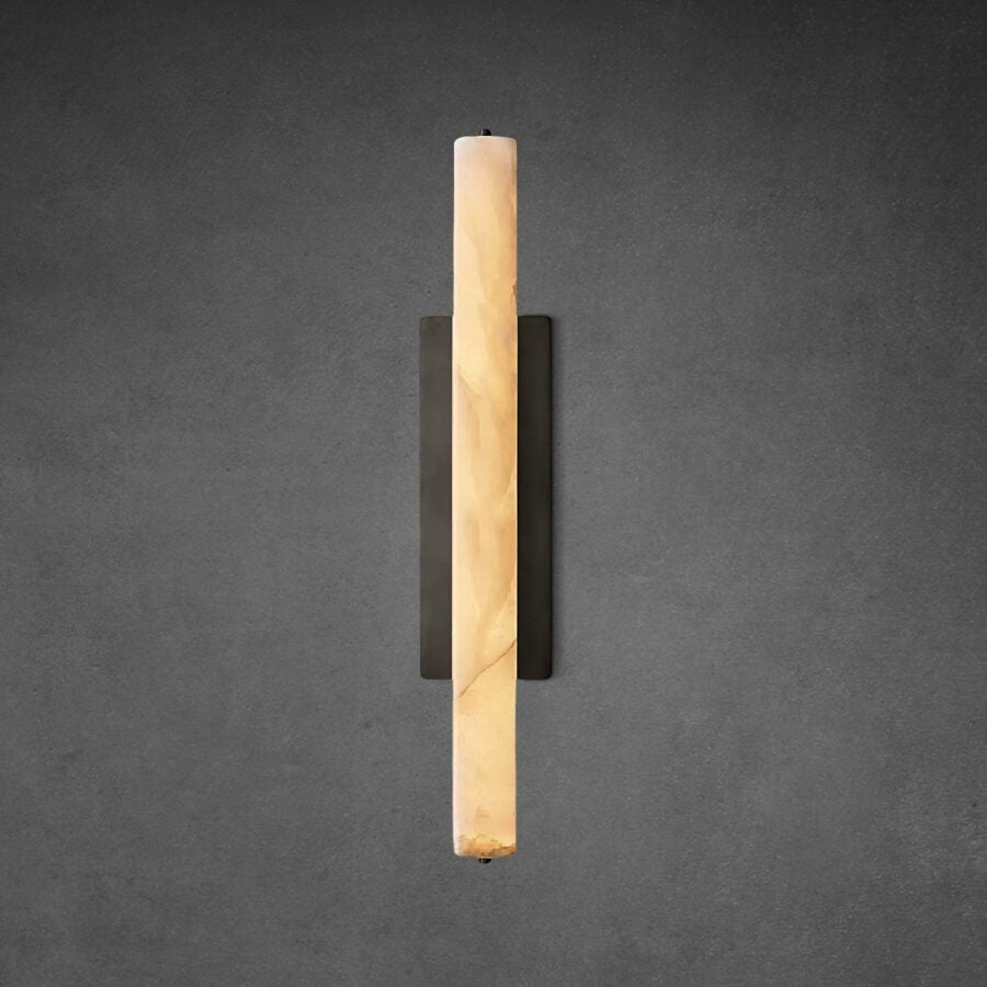 Auduban Alabaster Single Sconce