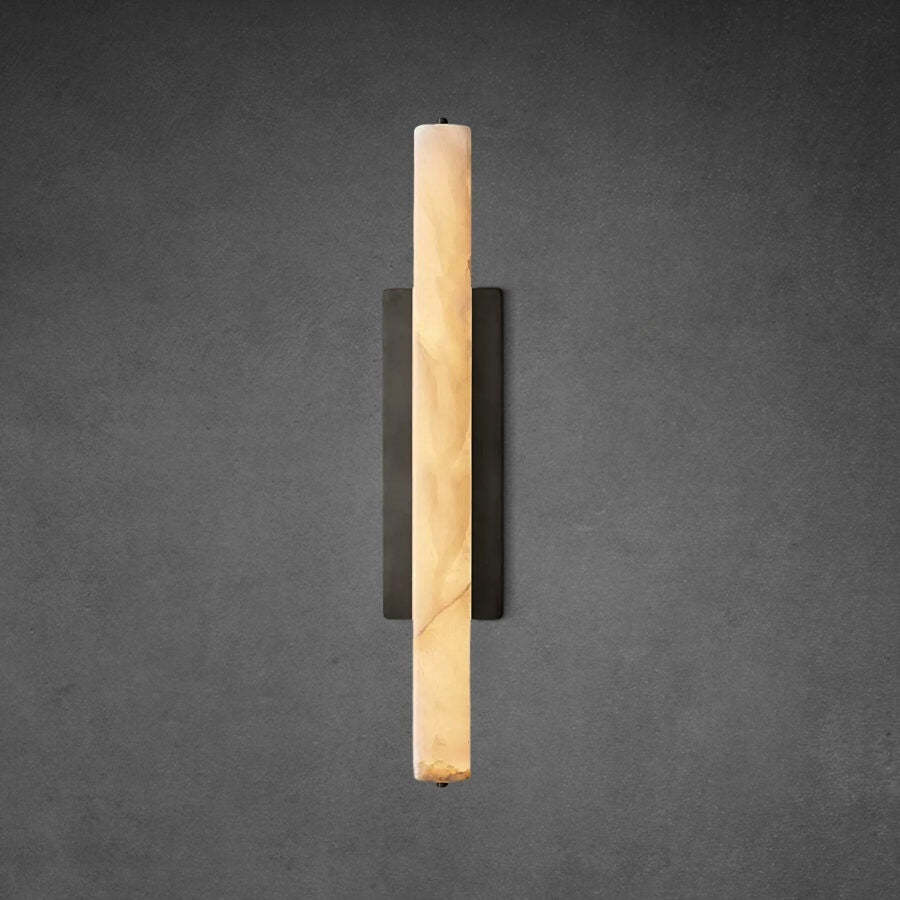 Auduban Alabaster Single Sconce
