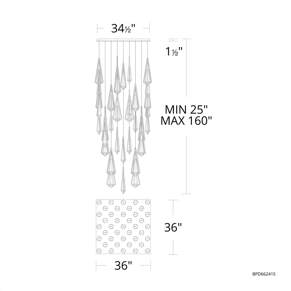 Devotion Linear Chandelier 40 Light