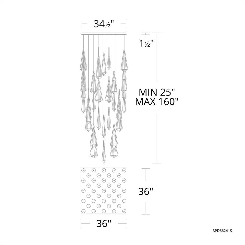 Devotion Linear Chandelier 40 Light