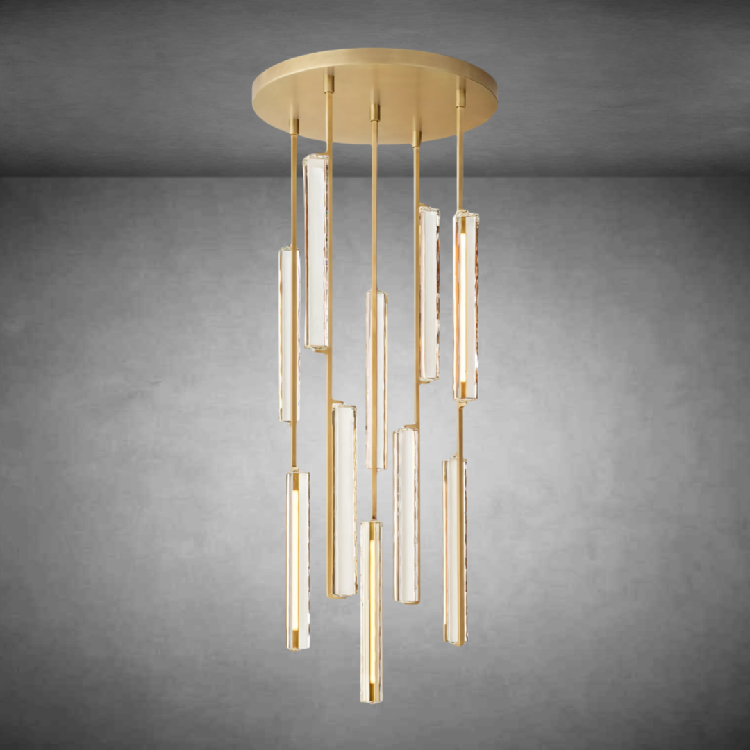 Auduban Crystal Round Chandelier