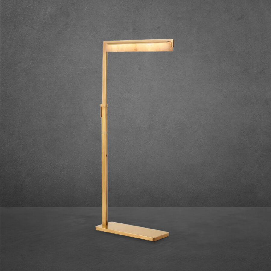 Auduban Alabaster Task Floor Lamp