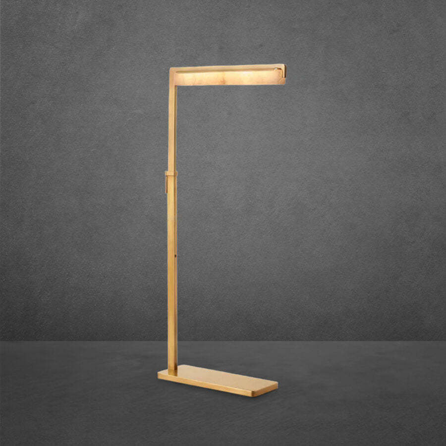 Auduban Alabaster Task Floor Lamp